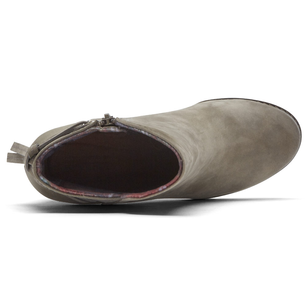 Rockport Kängor Dam Grå - Cobb Hill Lucinda Back Tie - RLDZE0574